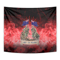 Australia And New Zealand ANZAC Day Tapestry Soldiers Lest We Forget