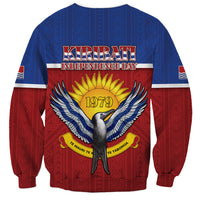 Kiribati 45th Independence Day Sweatshirt Lesser Frigatebird Tribal Pattern