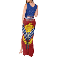 Kiribati 45th Independence Day Tank Maxi Dress Lesser Frigatebird Tribal Pattern LT05 - Polynesian Pride