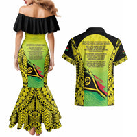 Vanuatu 45th Independence Couples Matching Mermaid Dress and Hawaiian Shirt Special Style - Polynesian Pride