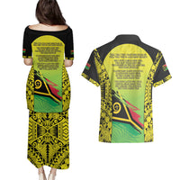 Vanuatu 46th Independence Couples Matching Puletasi and Hawaiian Shirt Special Style LT05 - Polynesian Pride