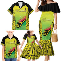 Vanuatu 45th Independence Family Matching Mermaid Dress and Hawaiian Shirt Special Style - Polynesian Pride