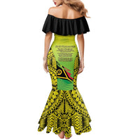 Vanuatu 46th Independence Family Matching Mermaid Dress and Hawaiian Shirt Special Style LT05 - Polynesian Pride