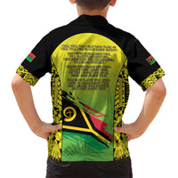 Vanuatu 46th Independence Family Matching Short Sleeve Bodycon Dress and Hawaiian Shirt Special Style LT05 - Polynesian Pride