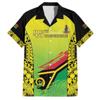 Vanuatu 45th Independence Family Matching Short Sleeve Bodycon Dress and Hawaiian Shirt Special Style - Polynesian Pride