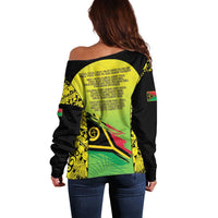 Vanuatu 46th Independence Off Shoulder Sweater Special Style LT05 - Polynesian Pride