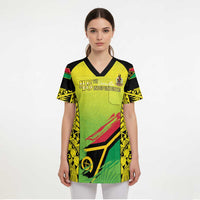 Vanuatu 45th Independence Scrub Top Special Style - Polynesian Pride