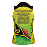 Vanuatu 46th Independence Women Sleeveless Polo Shirt Special Style LT05 - Polynesian Pride