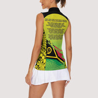 Vanuatu 46th Independence Women Sleeveless Polo Shirt Special Style LT05 - Polynesian Pride