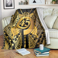 Vanuatu 45th Anniversary Of Independence Blanket Gold Style - Polynesian Pride