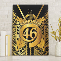 Vanuatu 46th Anniversary Of Independence Canvas Wall Art Gold Style LT05 Without Frame Gold - Polynesian Pride