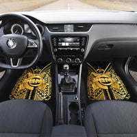Vanuatu 45th Anniversary Of Independence Car Mats Gold Style - Polynesian Pride