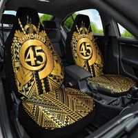 Vanuatu 46th Anniversary Of Independence Car Seat Cover Gold Style LT05 One Size Gold - Polynesian Pride