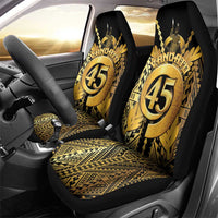 Vanuatu 46th Anniversary Of Independence Car Seat Cover Gold Style LT05 - Polynesian Pride