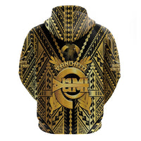 Vanuatu 46th Anniversary Of Independence Hoodie Gold Style LT05 - Polynesian Pride