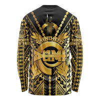 Vanuatu 46th Anniversary Of Independence Long Sleeve Shirt Gold Style LT05 - Polynesian Pride