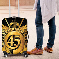 Vanuatu 46th Anniversary Of Independence Luggage Cover Gold Style LT05 Gold - Polynesian Pride
