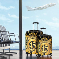 Vanuatu 46th Anniversary Of Independence Luggage Cover Gold Style LT05 - Polynesian Pride