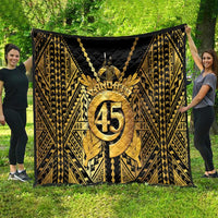 Vanuatu 45th Anniversary Of Independence Quilt Gold Style - Polynesian Pride