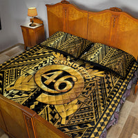 Vanuatu 46th Anniversary Of Independence Quilt Bed Set Gold Style LT05 - Polynesian Pride