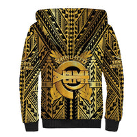 Vanuatu 46th Anniversary Of Independence Sherpa Hoodie Gold Style LT05 - Polynesian Pride