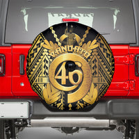 Vanuatu 46th Anniversary Of Independence Spare Tire Cover Gold Style LT05 - Polynesian Pride