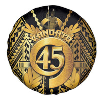 Vanuatu 46th Anniversary Of Independence Spare Tire Cover Gold Style LT05 - Polynesian Pride