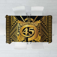 Vanuatu 46th Anniversary Of Independence Tablecloth Gold Style LT05 Gold - Polynesian Pride