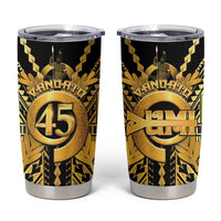 Vanuatu 46th Anniversary Of Independence Tumbler Cup Gold Style LT05 Gold - Polynesian Pride