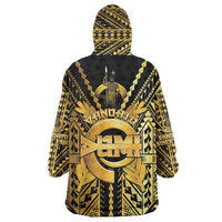 Vanuatu 46th Anniversary Of Independence Wearable Blanket Hoodie Gold Style LT05 - Polynesian Pride