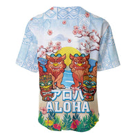 Hawaii And Japan Okinawa Baseball Jersey Aloha Gozaimasu Tiki With Shisa