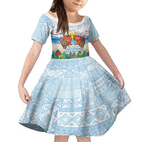 Hawaii And Japan Okinawa Family Matching Puletasi and Hawaiian Shirt Aloha Gozaimasu Tiki With Shisa