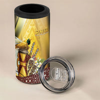 Papua New Guinea 4 in 1 Can Cooler Tumbler Independence Day Unique Style LT05 - Polynesian Pride