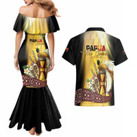 Papua New Guinea Couples Matching Mermaid Dress and Hawaiian Shirt Independence Day Unique Style LT05 - Polynesian Pride