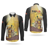 Papua New Guinea Couples Matching Summer Maxi Dress and Long Sleeve Button Shirt Independence Day Unique Style LT05 - Polynesian Pride