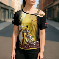 Papua New Guinea Cross Shoulder Shirt Independence Day Unique Style LT05 - Polynesian Pride