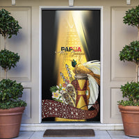 Papua New Guinea Door Cover Independence Day Unique Style LT05 Gold - Polynesian Pride