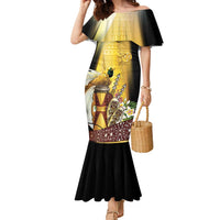 Papua New Guinea Family Matching Mermaid Dress and Hawaiian Shirt 50 Years Of Independence - Polynesian Pride