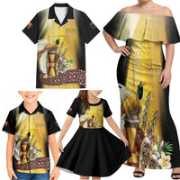 Papua New Guinea Family Matching Off Shoulder Maxi Dress and Hawaiian Shirt Independence Day Unique Style LT05 - Polynesian Pride
