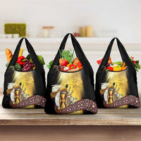 Papua New Guinea Grocery Bag Independence Day Unique Style LT05 3-pack One Size Gold - Polynesian Pride