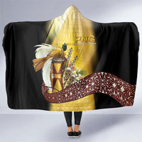 Papua New Guinea Hooded Blanket Independence Day Unique Style LT05 One Size Gold - Polynesian Pride