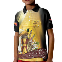 Papua New Guinea Kid Polo Shirt Independence Day Unique Style LT05 Kid Gold - Polynesian Pride