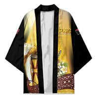 Papua New Guinea Kimono Independence Day Unique Style LT05 Unisex Gold - Polynesian Pride