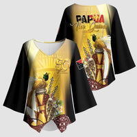 Papua New Guinea Kimono Sleeve Blouse Independence Day Unique Style LT05 - Polynesian Pride
