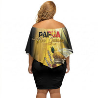 Papua New Guinea Off Shoulder Short Dress Independence Day Unique Style LT05 - Polynesian Pride