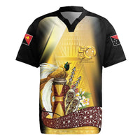 Papua New Guinea Rugby Jersey Independence Day Unique Style LT05 Gold - Polynesian Pride