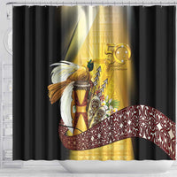 Papua New Guinea Shower Curtain Independence Day Unique Style LT05 - Polynesian Pride