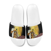 Papua New Guinea Slide Sandals Independence Day Unique Style LT05 - Polynesian Pride