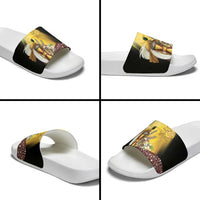 Papua New Guinea Slide Sandals Independence Day Unique Style LT05 - Polynesian Pride