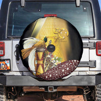 Papua New Guinea Spare Tire Cover Independence Day Unique Style LT05 No hole Gold - Polynesian Pride